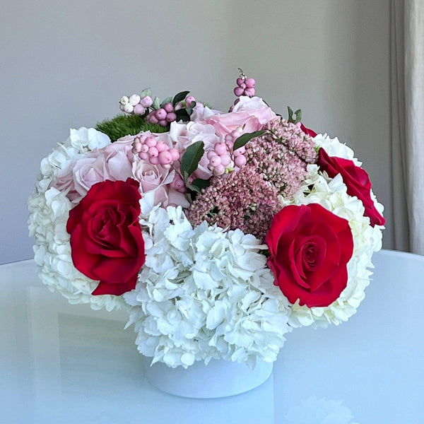 Reds and White Florals - Eve & Auburn